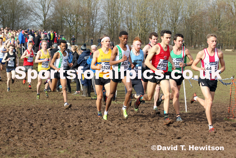 Senior men, 2020 British Athletics Inter Counties Cross Country Champs., Prestwold Hall, Loughborough. Photo: David T. Hewitson/Sports for All Pics